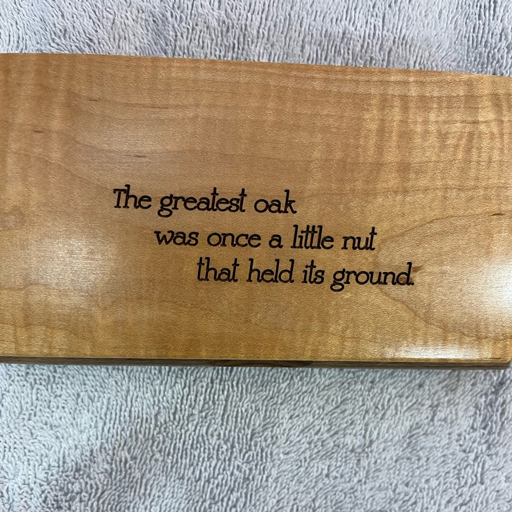 Wooden trinket box - 5 x 2.5